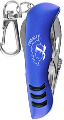 Porte-clés couteau bleu Corsica