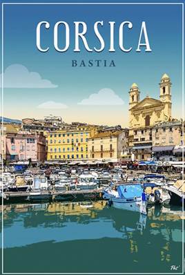Affiche A3 Corsica – Bastia