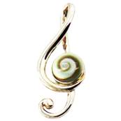 Pendentif Cl De Sol il De Sainte Lucie Argent 925